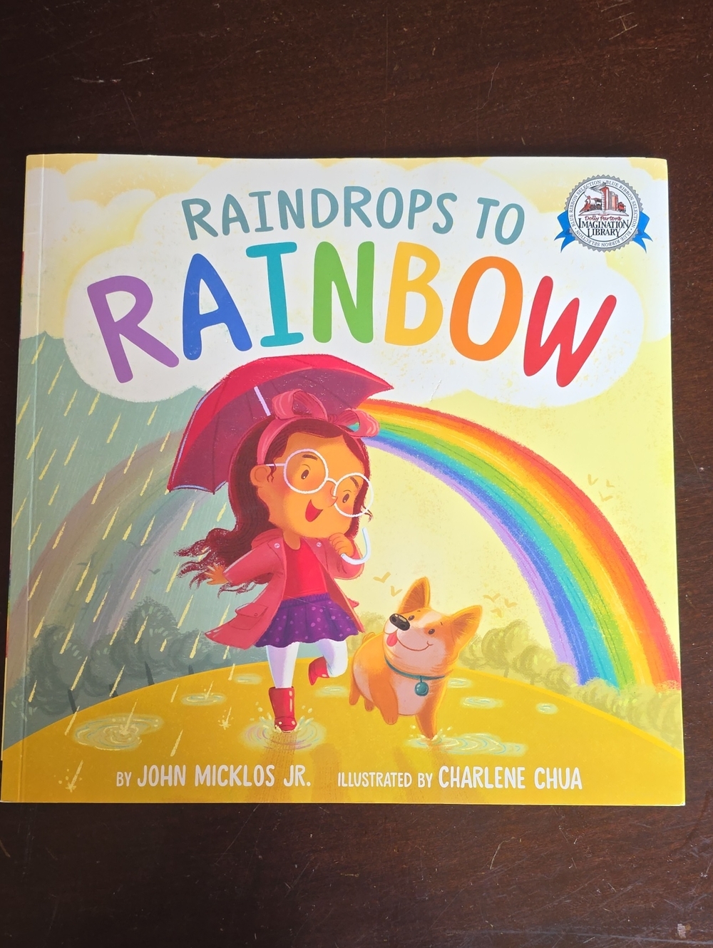 Raindrops to Rainbow - Colorful Kids Picture Book (Yellow)
